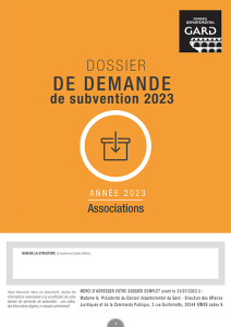 Dossier de demande de subvention associations 2023